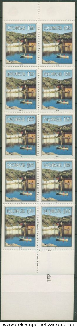 Norwegen 1979 Skjernoey Sund Mandal Markenheftchen 796 MH Postfrisch (C60805) - Postzegelboekjes