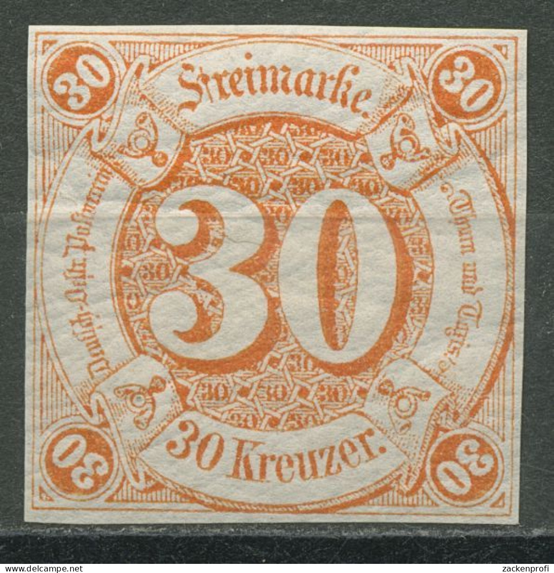 Thurn Und Taxis 1859/61 30 Kreuzer 25 Postfrisch - Used