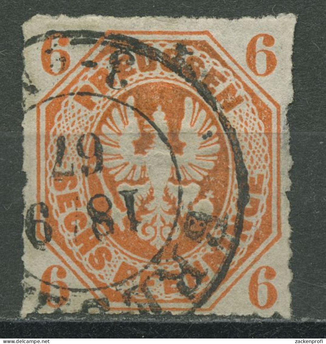 Preußen 1861 Wappenadler 15 A Gestempelt - Used