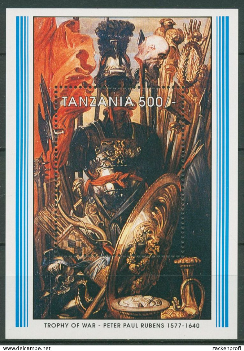 Tansania 1991 Gemälde Von Peter Paul Rubens Block 145 Postfrisch (C40680) - Tanzanie (1964-...)