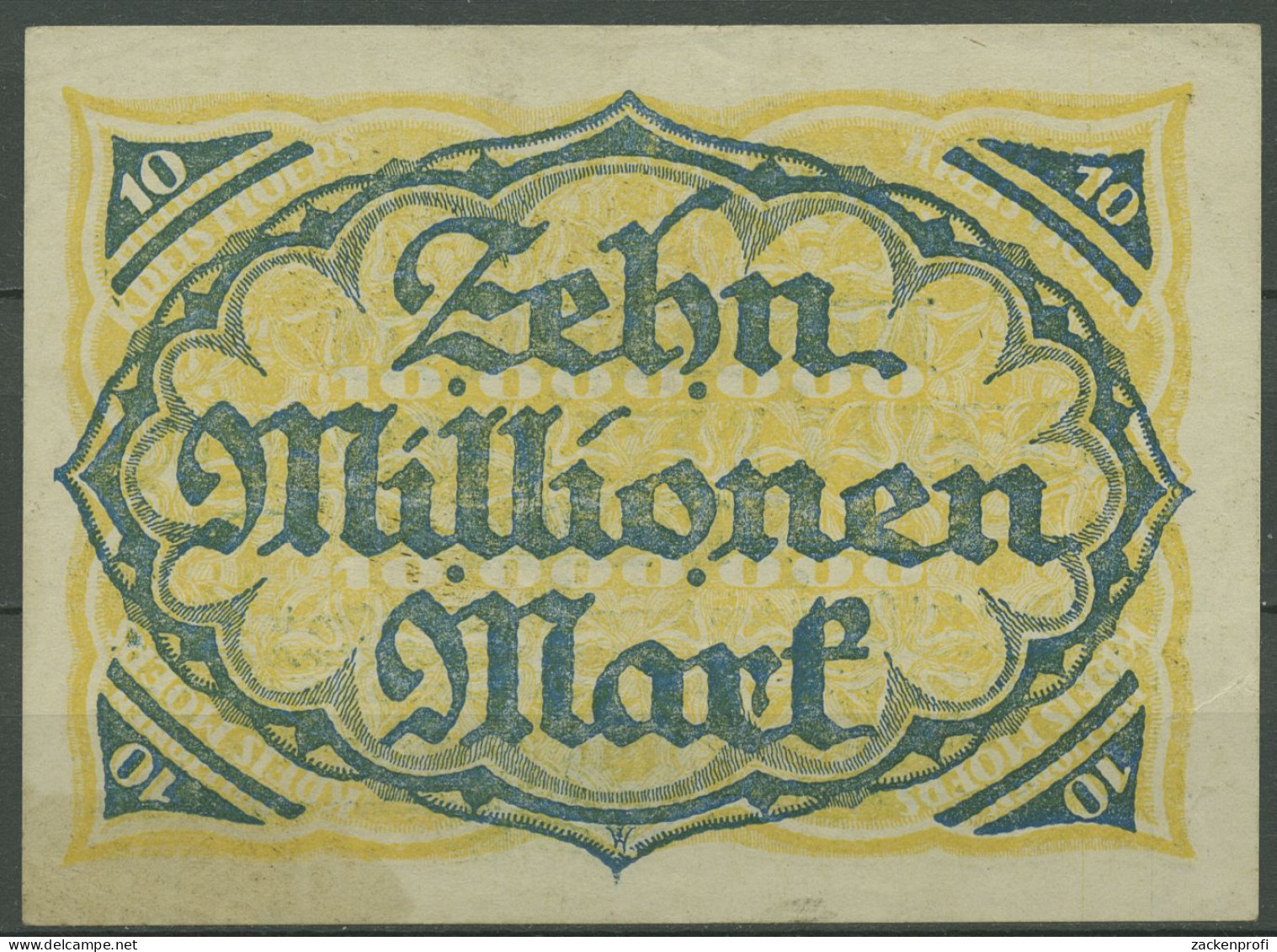 Moers Kreis 10 Millionen Mark 1923, Keller 3593 N, Gebraucht (K1121) - Other & Unclassified