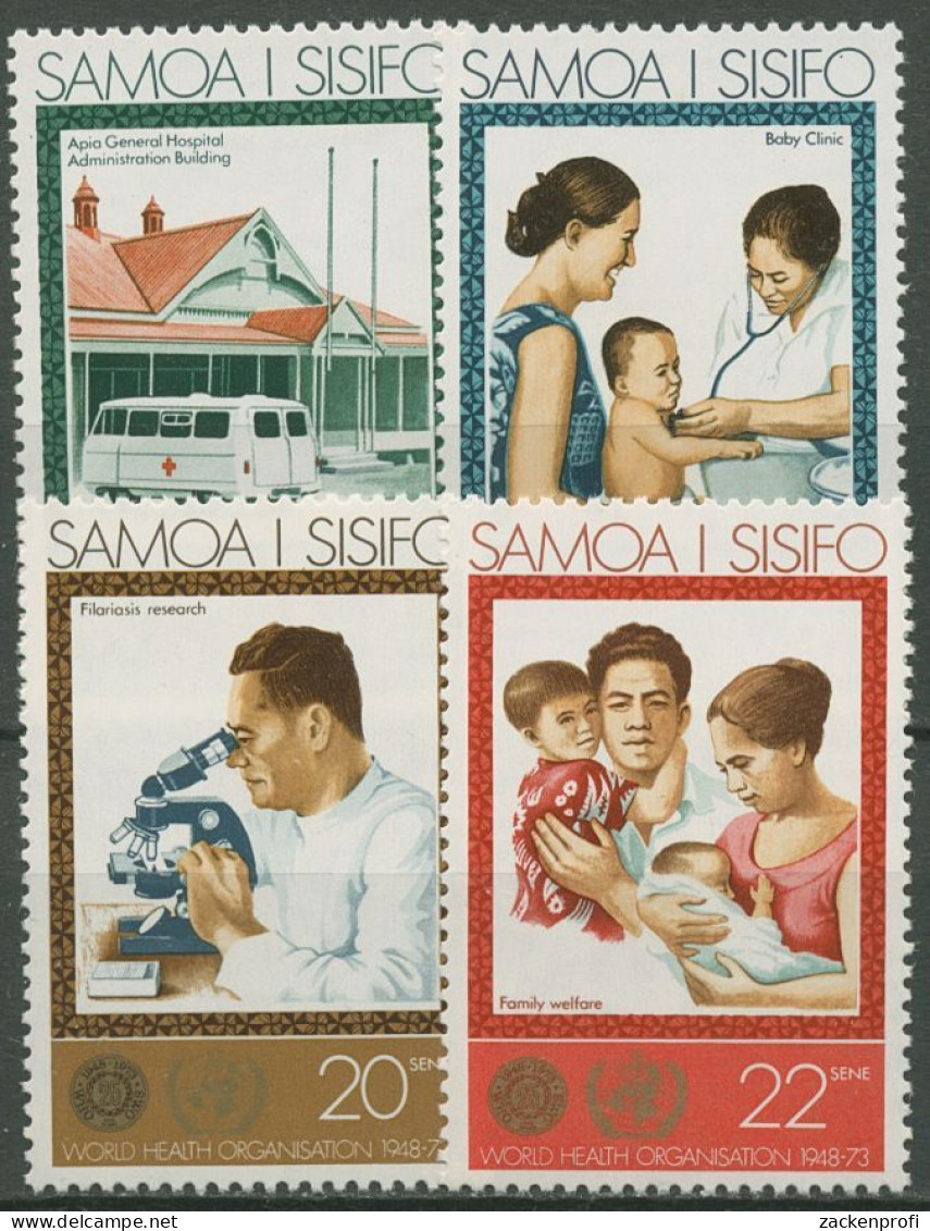 Samoa 1973 25 Jahre Weltgesundheitsorganisation WHO 285/88 Postfrisch - Samoa