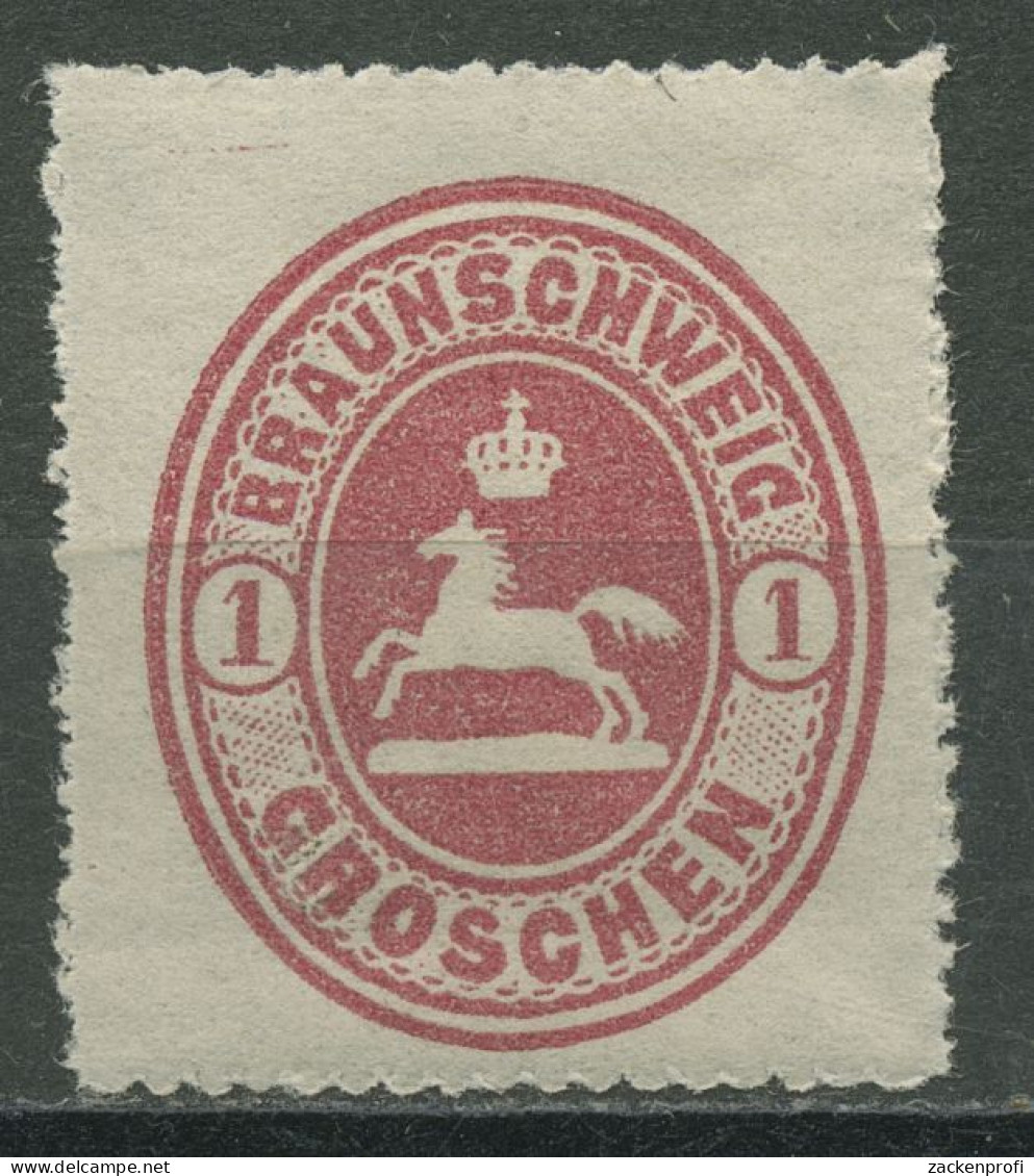 Braunschweig 1865 Wappen Im Senkrechten Oval 18 Postfrisch - Brunswick