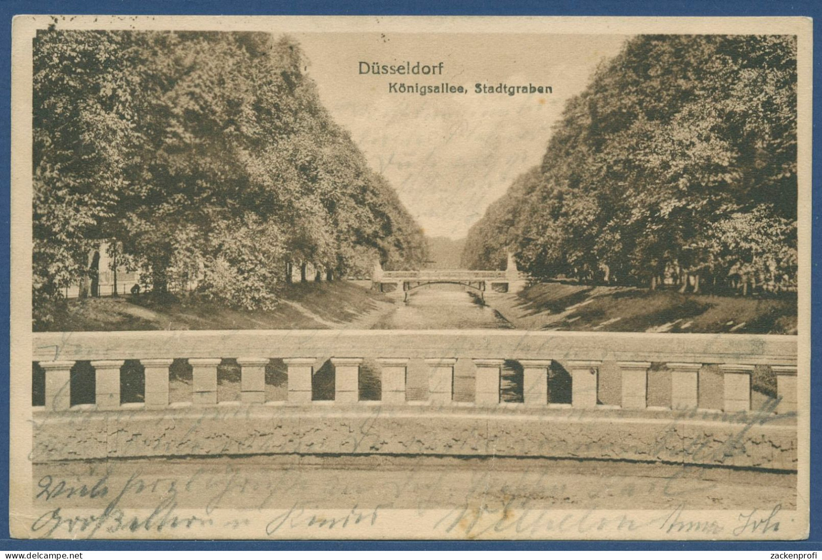 Düsseldorf Königsallee Stadtgraben, Gelaufen 1919 (AK4514) - Duesseldorf