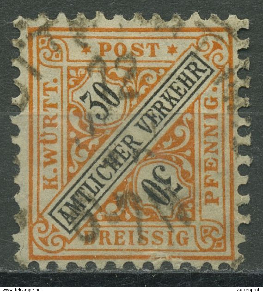 Württemberg Dienstmarken 1906 Ziffer In Schildern 233 Gestempelt - Oblitérés