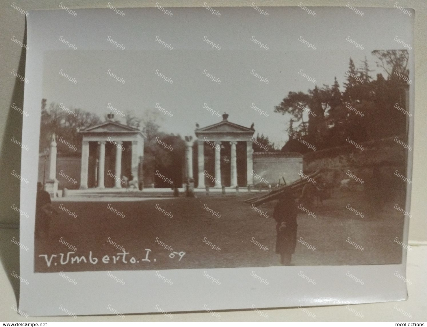 Italy Photo Italia Foto Roma Fine 800. V. UMBERTO I. Carro Con Legnami. 107x82 Mm. - Europe