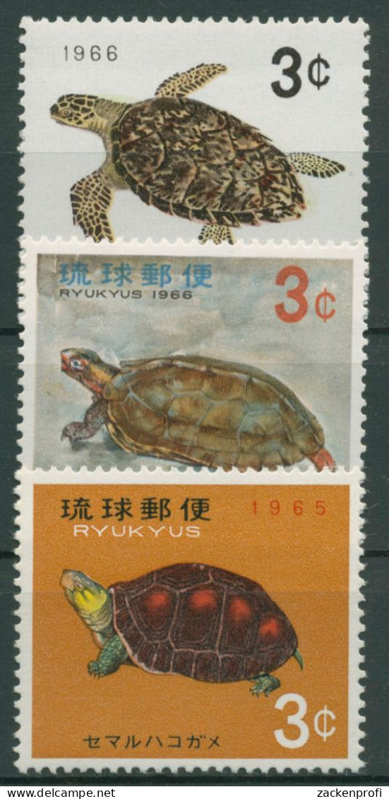 Ryukyu-Inseln 1965 Schildkröten 165/67 Postfrisch - Ryukyu Islands