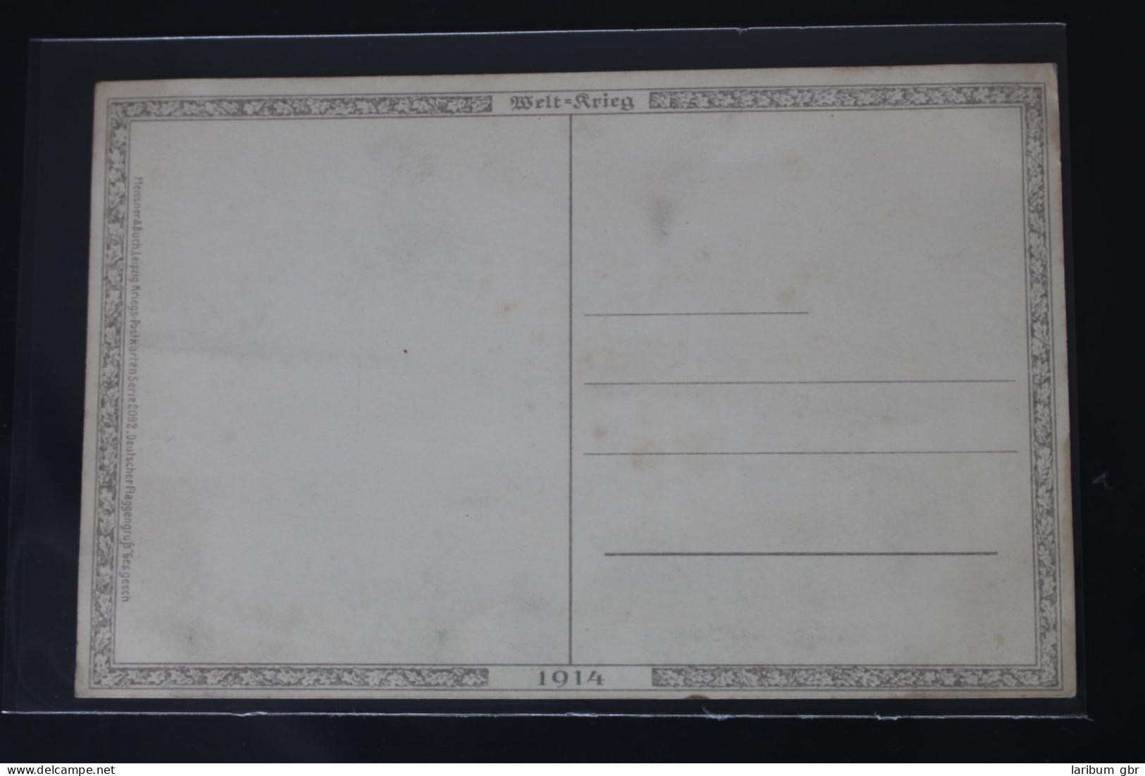 AK Deutschland Grußkarte 1914 Gebraucht #PL244 - Altri & Non Classificati