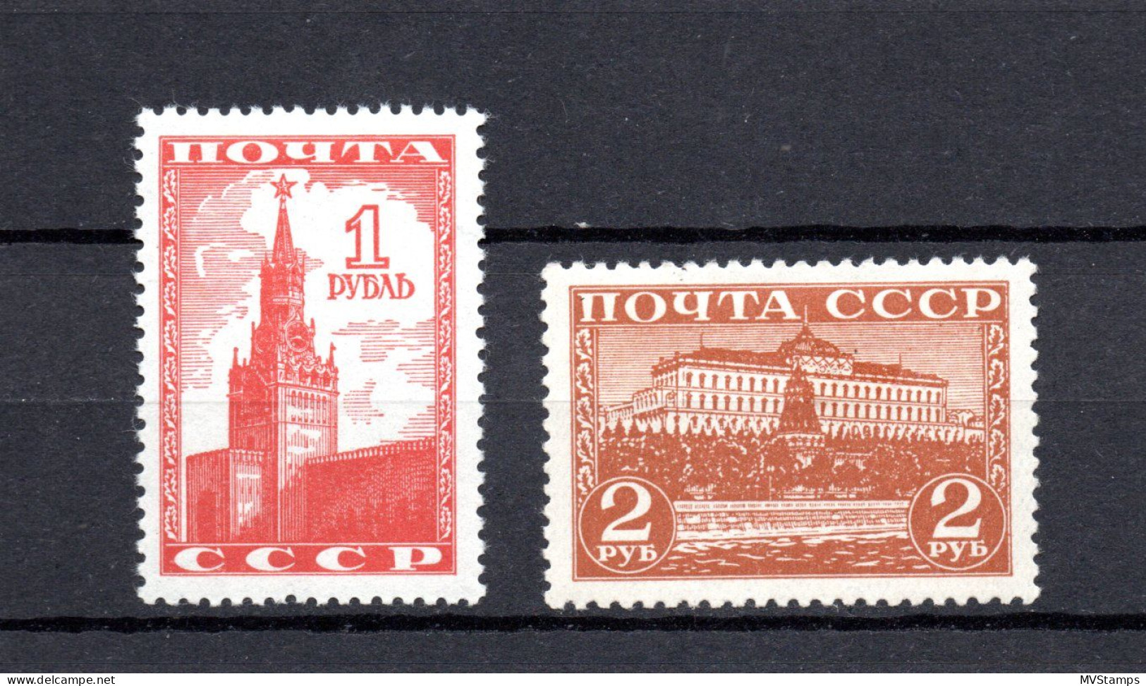 Russia 1941 Old Set Krelin Stamps (Michel 812/13) Nice MLH - Ongebruikt