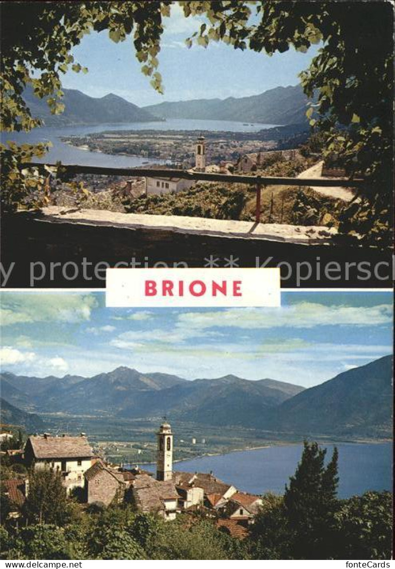 11866729 Brione Mit Lago Maggiore Brione (Verzasca) - Sonstige & Ohne Zuordnung