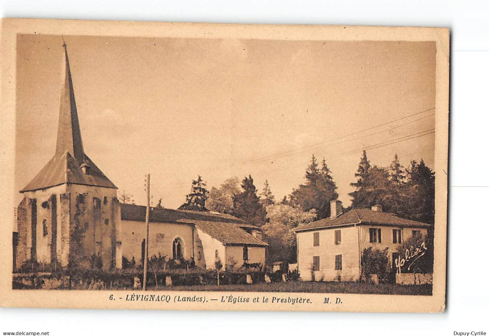 LEVIGNACQ - L'Eglise Et Le Presbytère - Très Bon état - Sonstige & Ohne Zuordnung