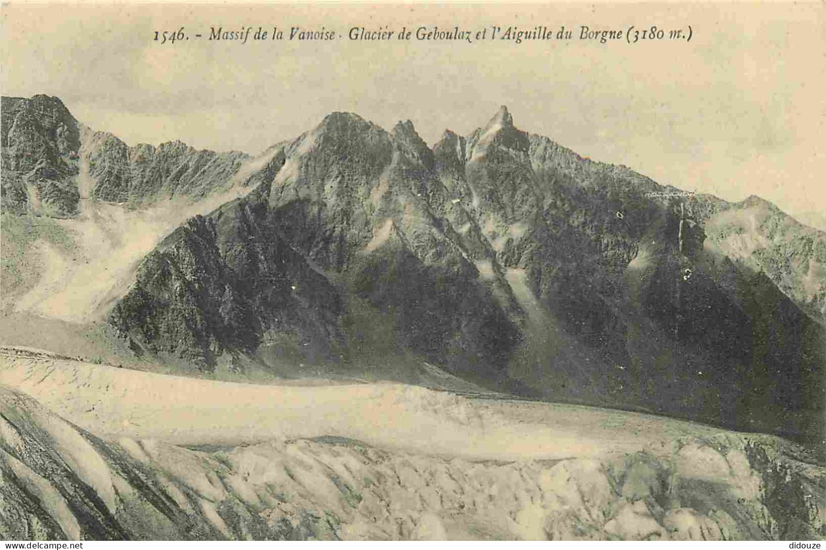 38 - Isère - Massif De La Vanoise - Glacier De Geboulaz Et L'Aiguille Du Borgne - CPA - Voir Scans Recto-Verso - Sonstige & Ohne Zuordnung