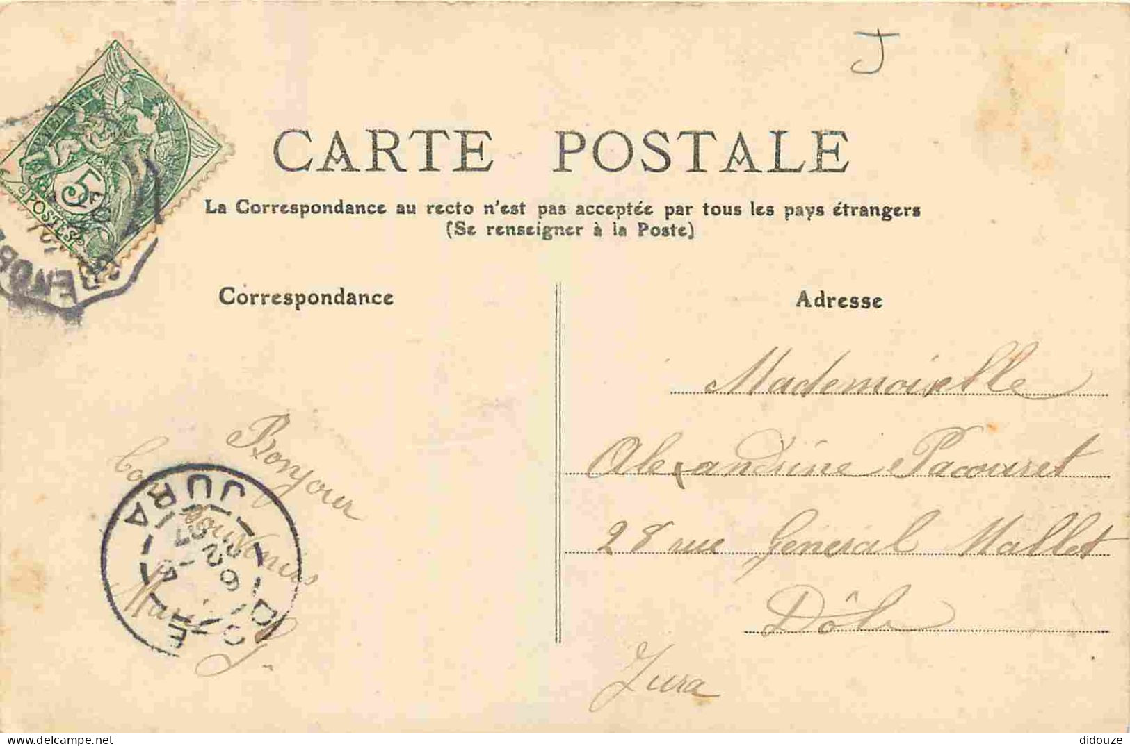 38 - Bourgoin - Vue Générale - CPA - Oblitération Ronde De 1907 - Voir Scans Recto-Verso - Bourgoin