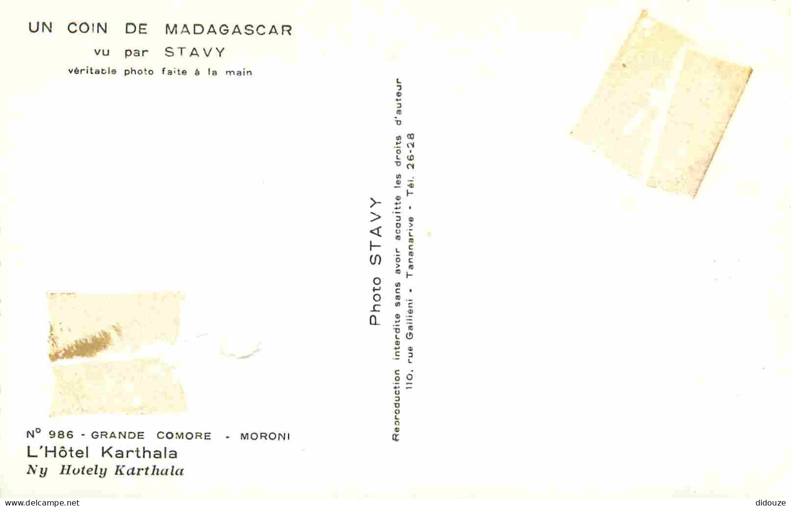 Madagascar - Un Coin De Madagascar Vu Par Stavy - Grande Comore - Moroni - L'Hotel Karthala - Mention Photographie Vérit - Madagaskar