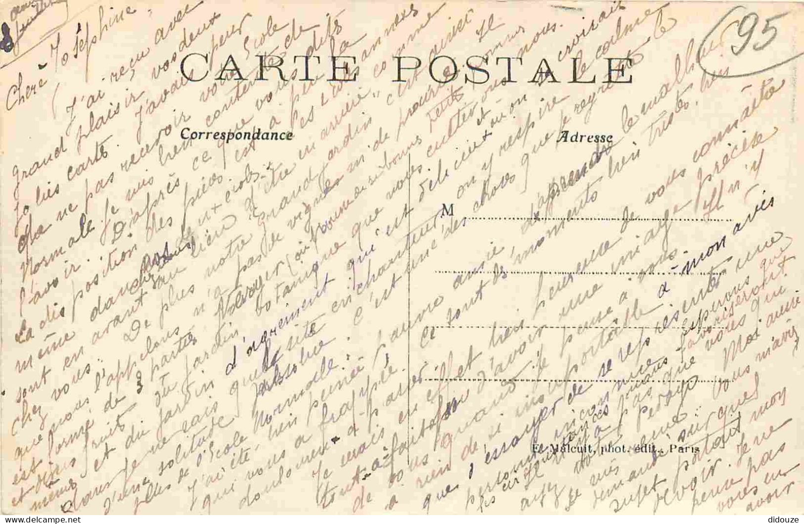 95 - L'Isle Adam - Le Quai En Amont Du Pont Et Stovs - Correspondance - CPA - Oblitération Ronde De 1907 - Voir Scans Re - L'Isle Adam