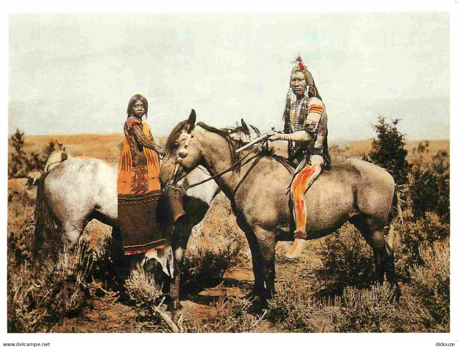 Indiens - Gray Eagle And Pi-Av Ute - Chevaux - CPM - Voir Scans Recto-Verso - Native Americans