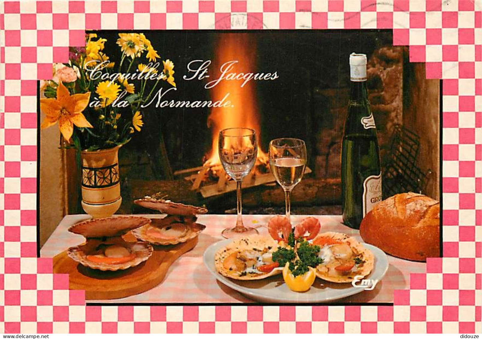 Recettes De Cuisine - Coquilles Saint Jacques à La Normande - Gastronomie - CPM - Voir Scans Recto-Verso - Recettes (cuisine)