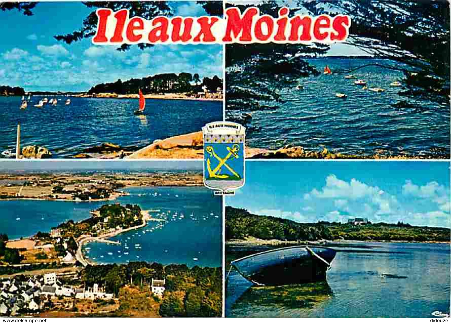 56 - Ile Aux Moines - Multivues - Blasons - Carte Neuve - CPM - Voir Scans Recto-Verso - Ile Aux Moines