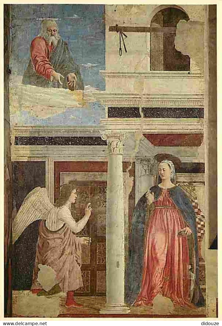 Art - Peinture Religieuse - Pierro Della Francesca - Annunciazione - Arezzo - Basilica Di S Francesco - Carte Neuve - CP - Paintings, Stained Glasses & Statues