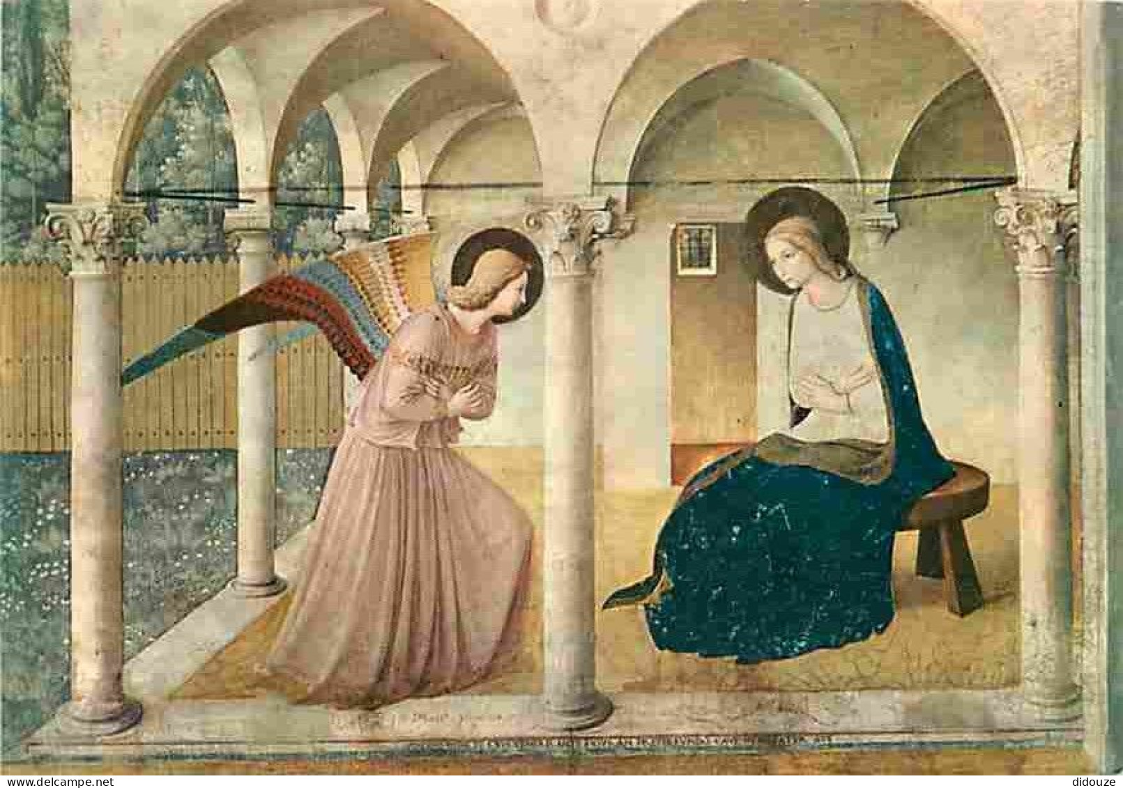 Art - Peinture Religieuse - Firenze - Museo S Marco - L'Annonciation - CPM - Voir Scans Recto-Verso - Gemälde, Glasmalereien & Statuen