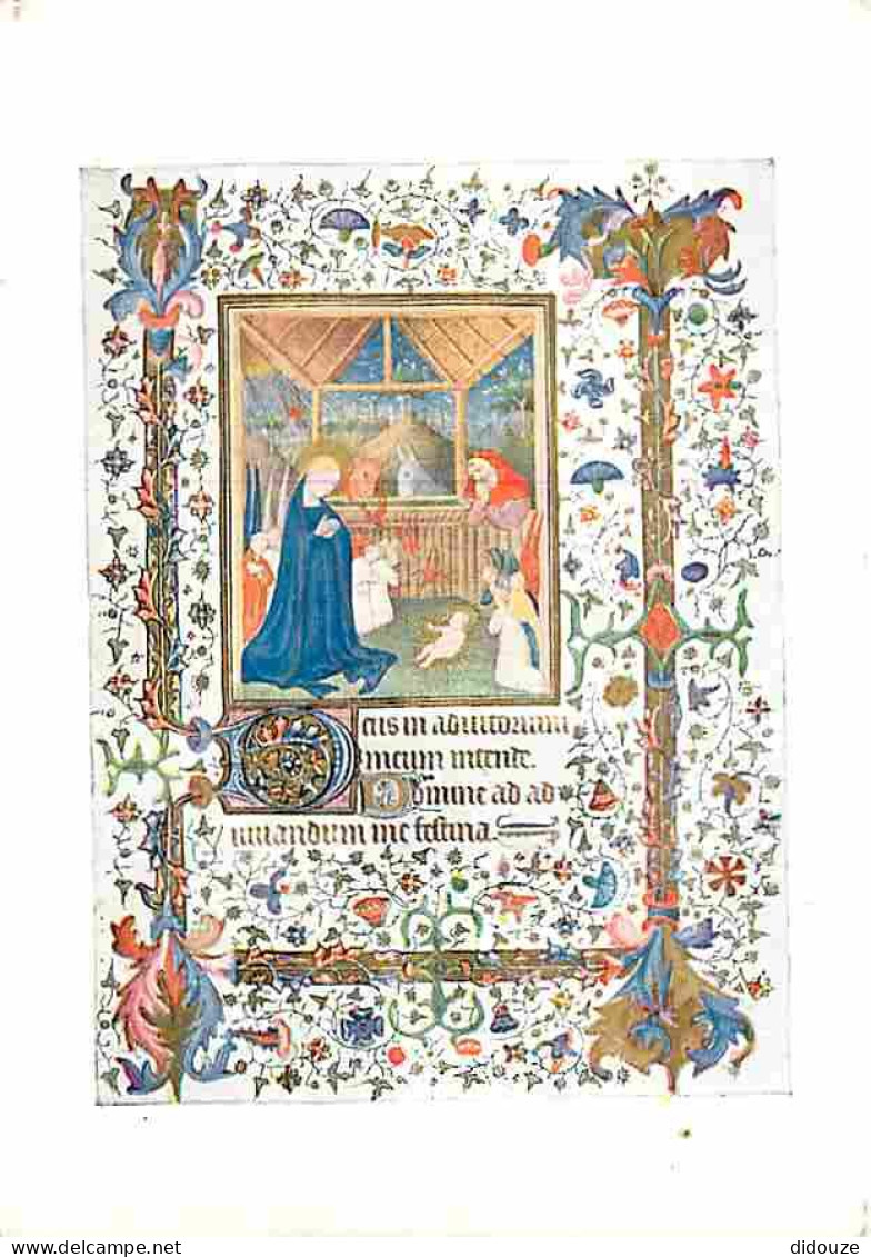Art - Peinture Religieuse - Hours Of E Chevalier - The Nativity - CPM - Voir Scans Recto-Verso - Gemälde, Glasmalereien & Statuen