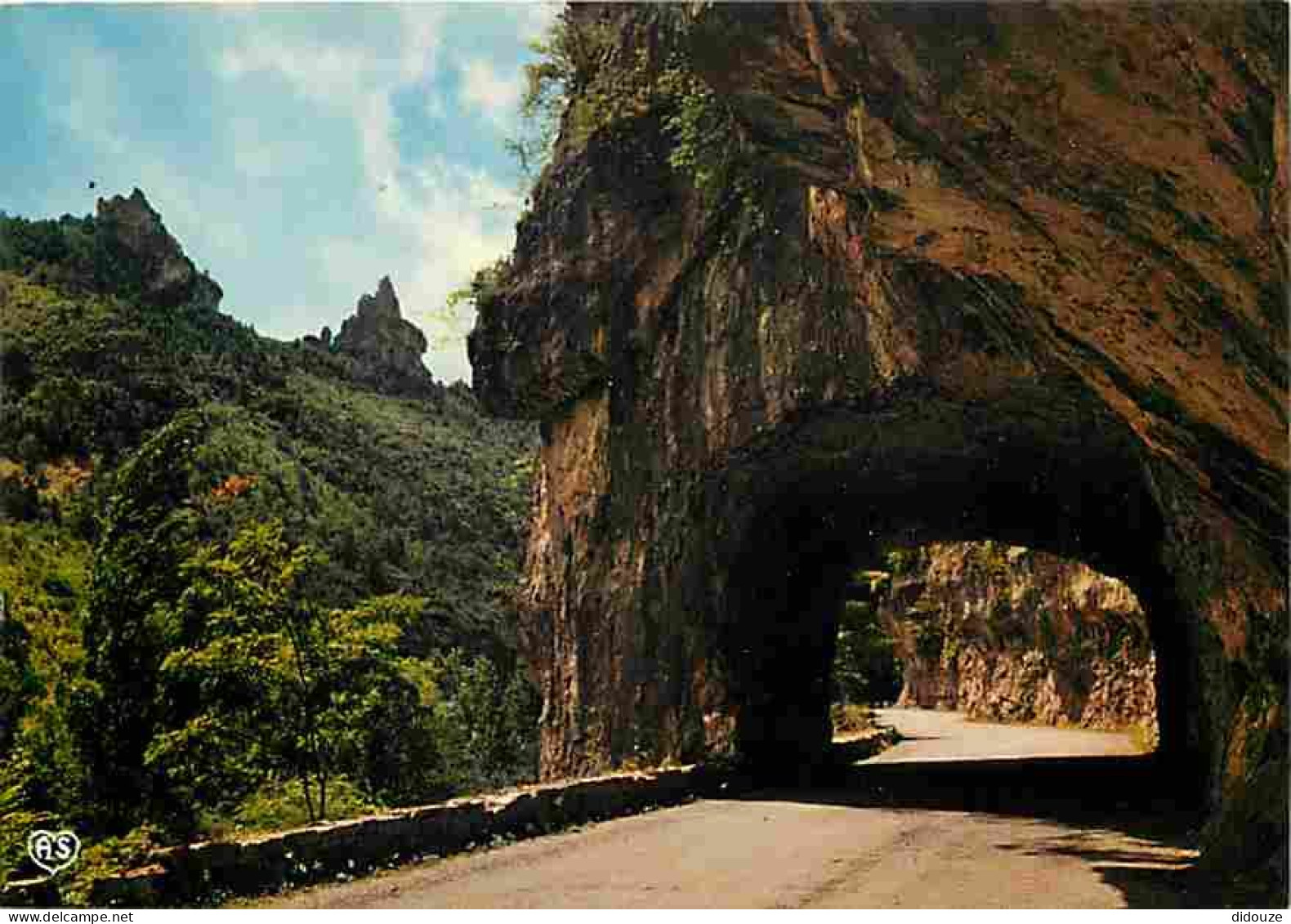 48 - Les Gorges Du Tarn - Un Des Curieux Aspects De La Route Du Rozier Aux Vignes - Se Détachant Dans Un Beau Ciel De Nu - Gorges Du Tarn