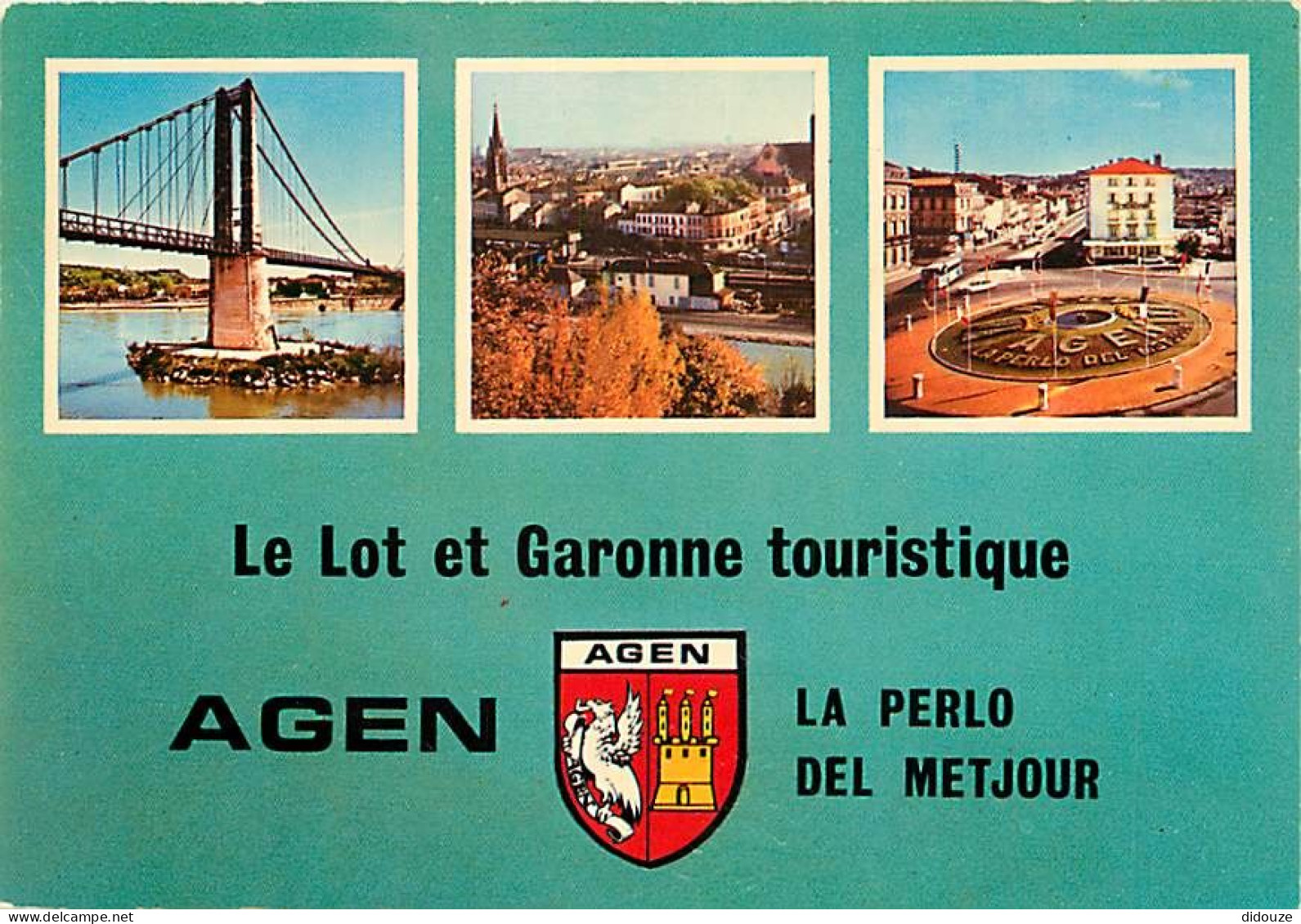 47 - Agen - Multivues - Blasons - CPM - Voir Scans Recto-Verso - Agen