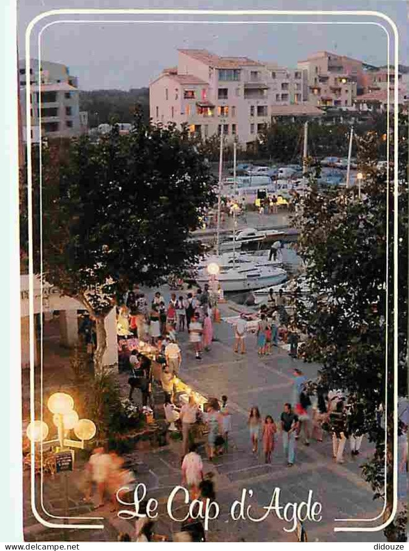 34 - Le Cap D'Agde - Vue Nocturne Des Quais - CPM - Voir Scans Recto-Verso - Agde