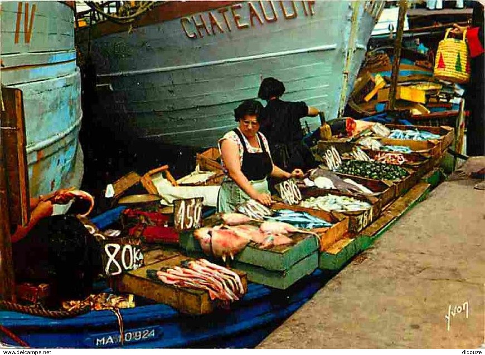 13 - Marseille - Le Vieux Port - Etal De Poissons - Flamme Postale - CPM - Voir Scans Recto-Verso - Old Port, Saint Victor, Le Panier