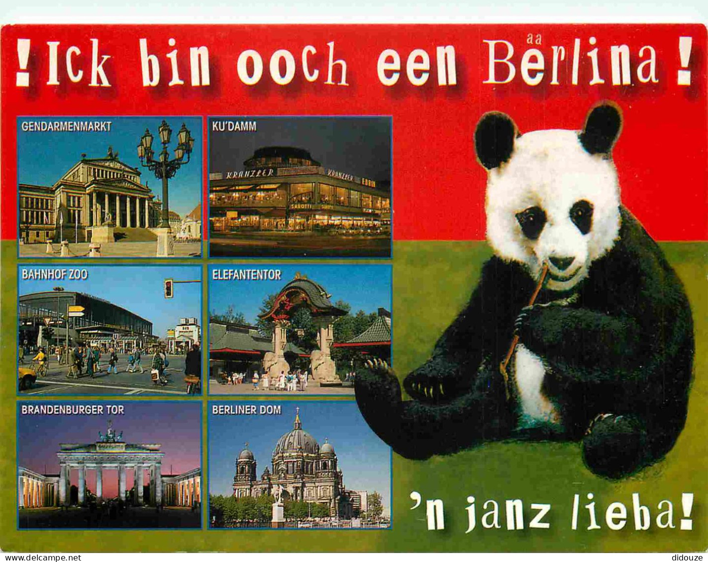 Animaux - Panda - Berlina - Multivues - CPM - Carte Neuve - Voir Scans Recto-Verso - Sonstige & Ohne Zuordnung