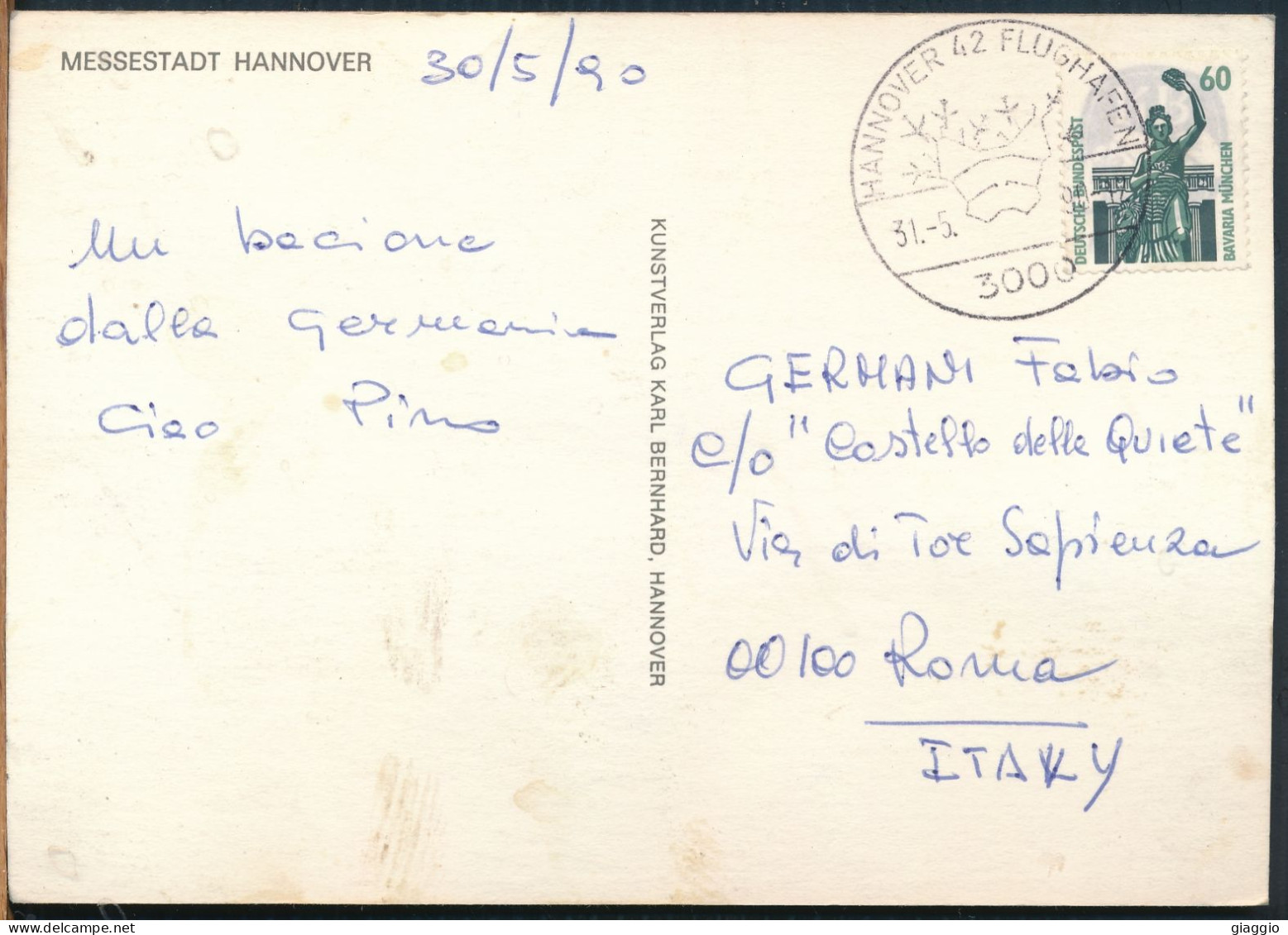 °°° 31044 - GERMANY - HANNOVER - MESSESTADT - 1990 With Stamps °°° - Hannover
