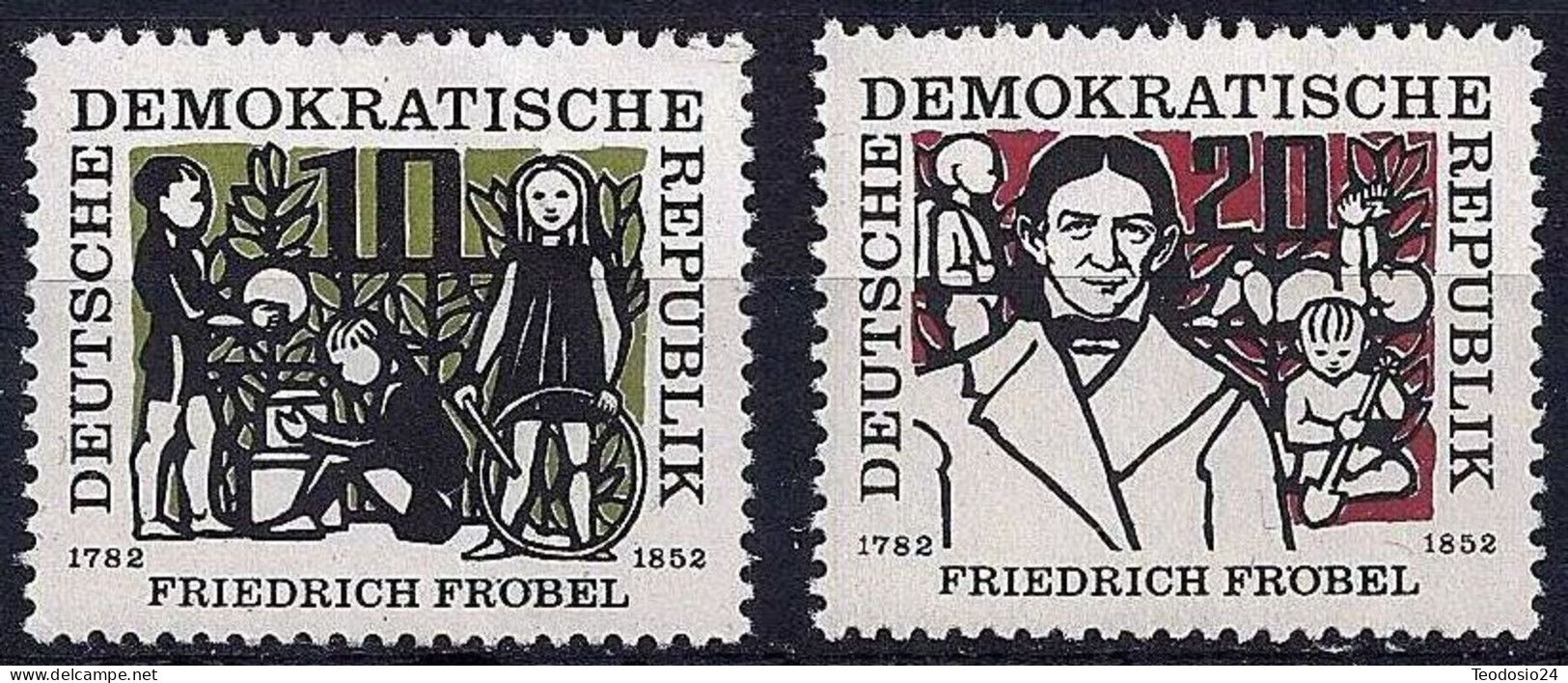 GERMANY DDR 1957 564-565 ** - Unused Stamps