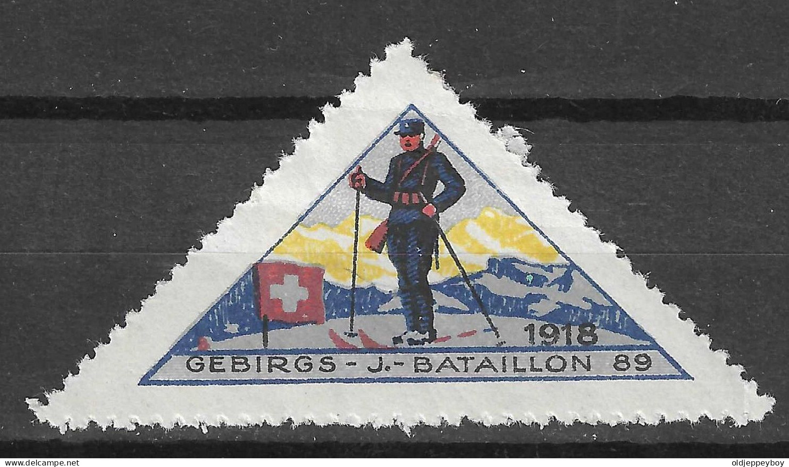 Suisse // Poste Militaire // Vignette-timbre // 1914-1918 // 3.Division ,Gebirgs-Bataillon89 No.139 - Vignettes