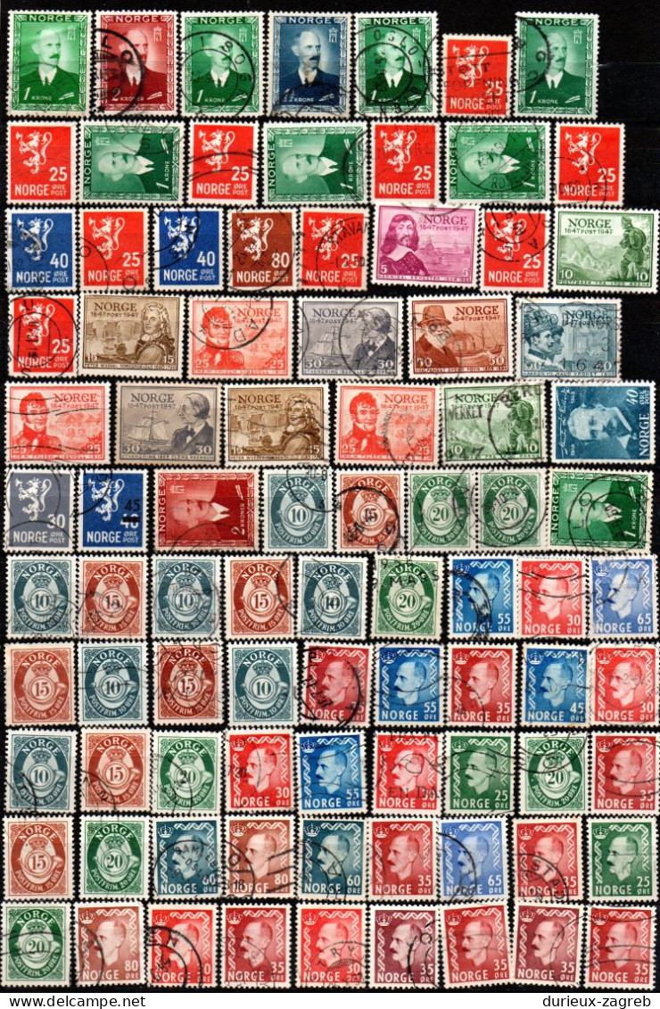 Norway Norge After 1945 Old Stamps Small Accumulation (read Description) B231120 - Other & Unclassified