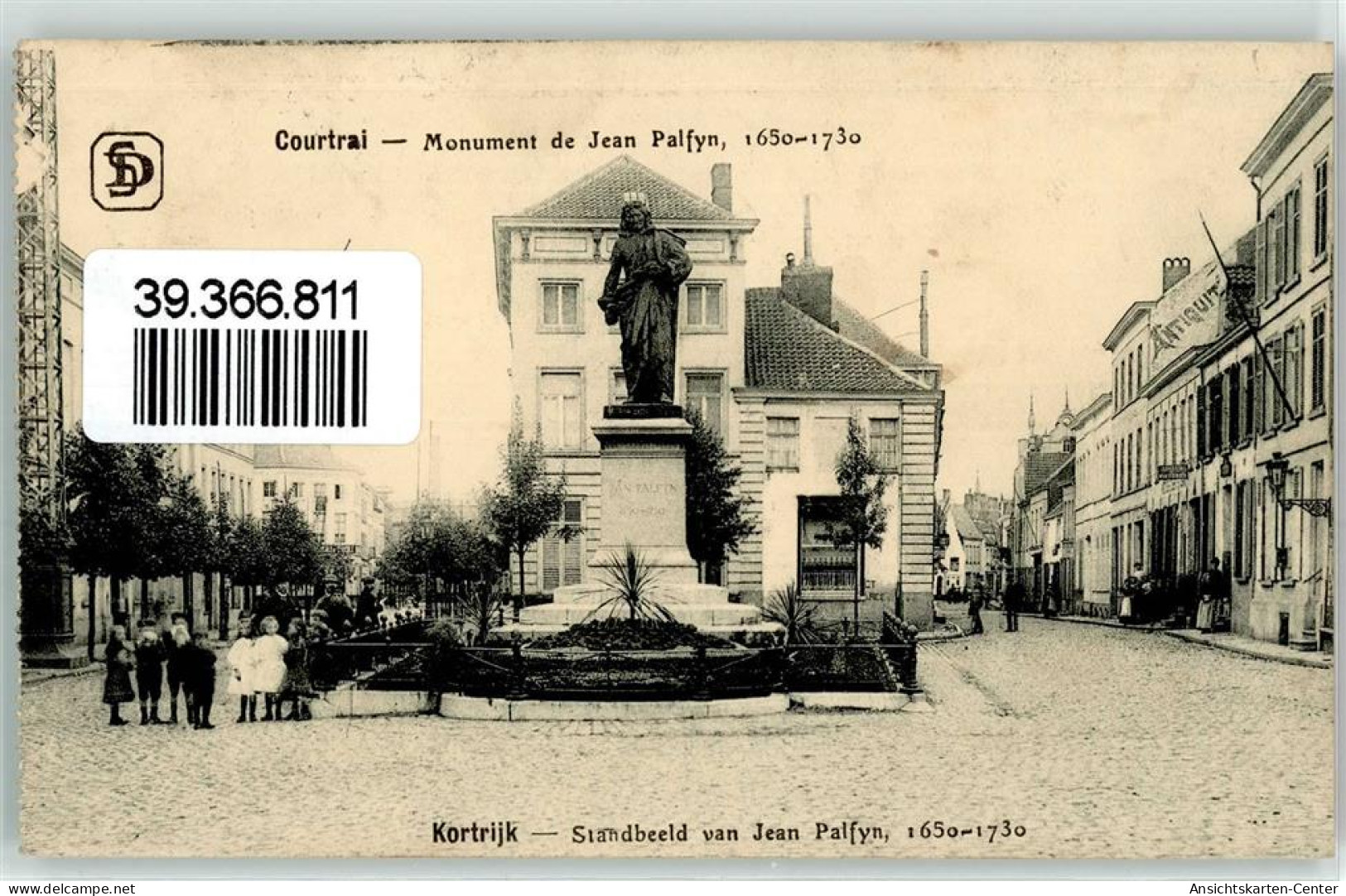 39366811 - Rekrutendepot 27. Infanterie-Division Monument Jean Palfyn Courtrai Stempel Aus Militaerischen Gruenden Verz - War 1914-18