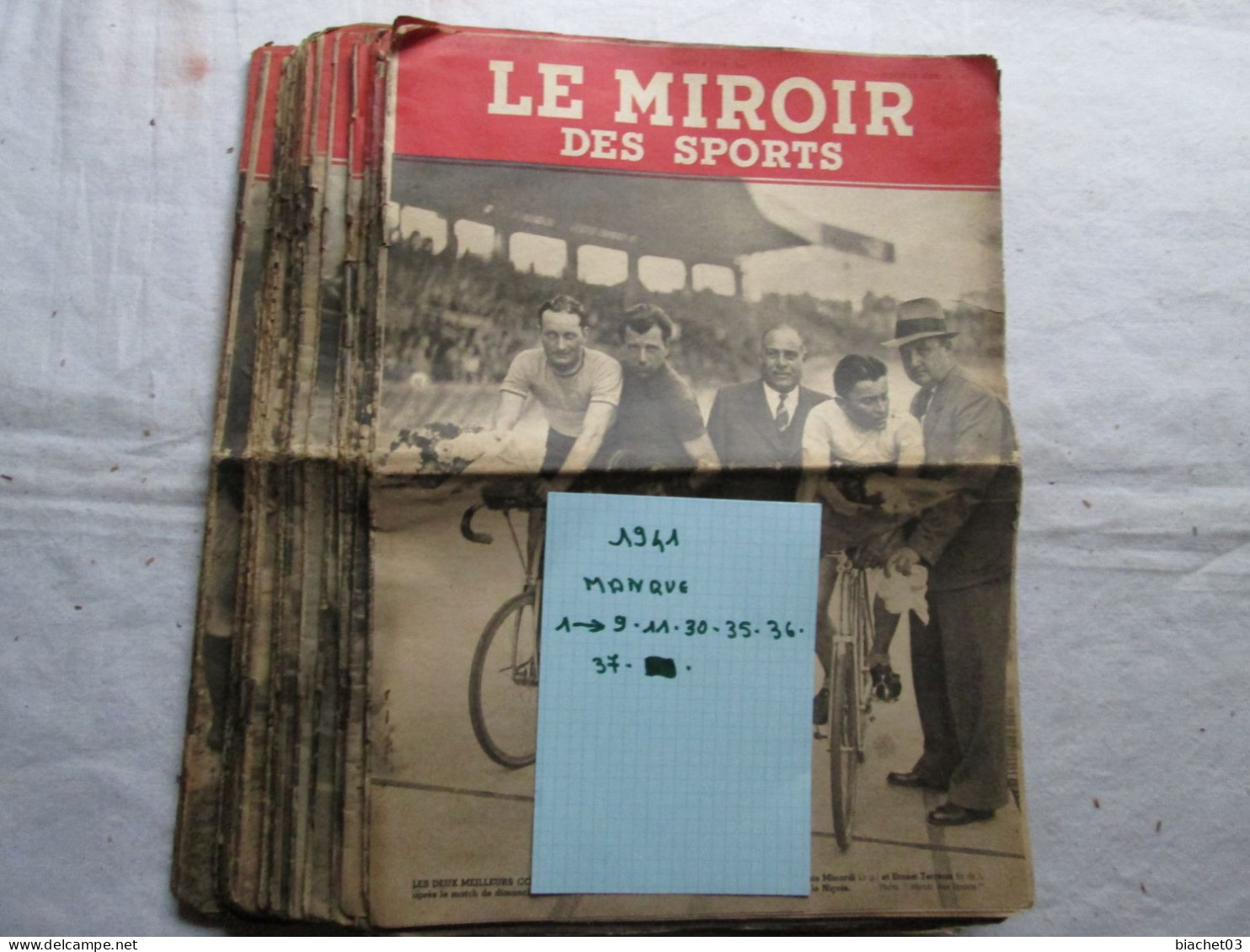LE MIROIR DES  SPORTS   1941  Voir La Liste (bleu) - Sport