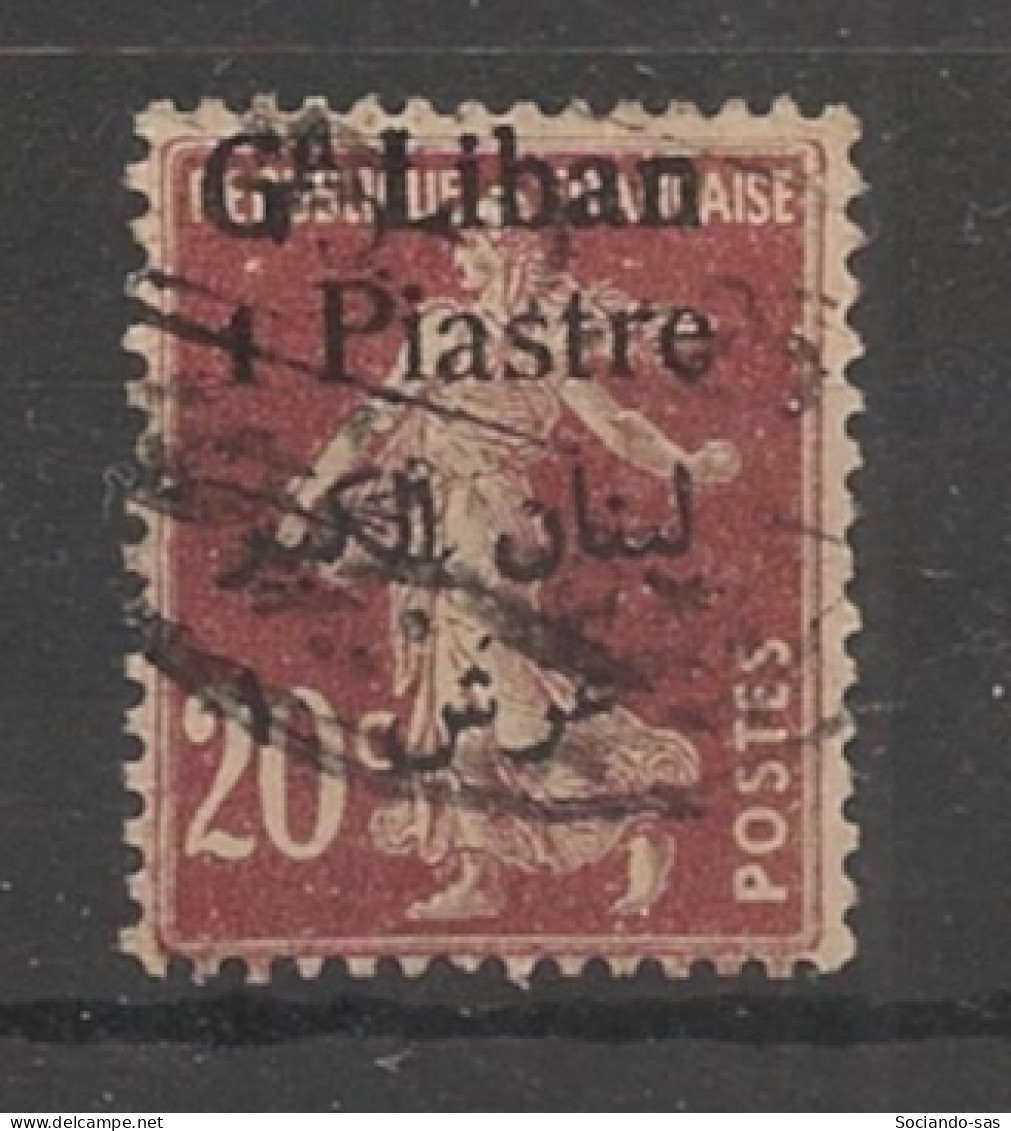 GRAND LIBAN - 1924-25 - N°YT. 26 - Type Semeuse 1pi Sur 20c Lilas-brun - Oblitéré / Used - Oblitérés