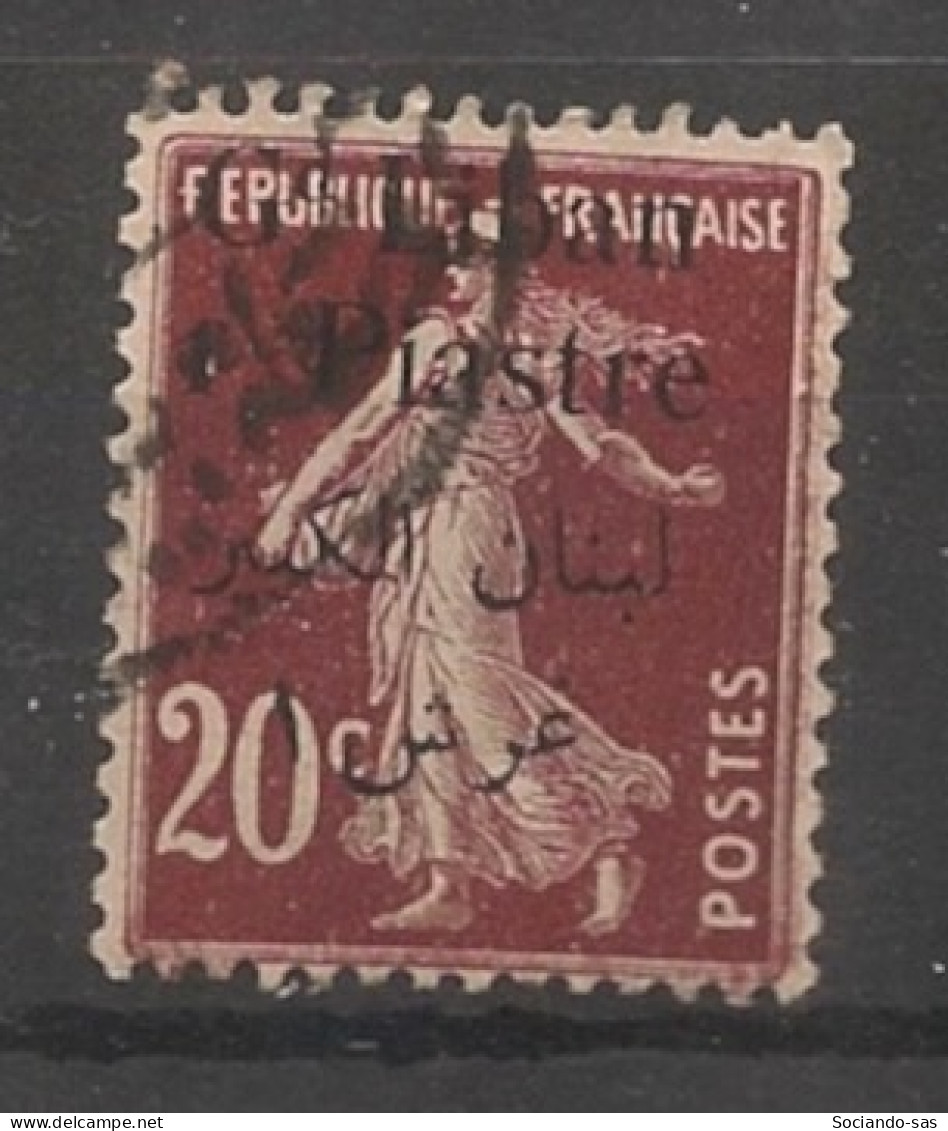 GRAND LIBAN - 1924-25 - N°YT. 26 - Type Semeuse 1pi Sur 20c Lilas-brun - Oblitéré / Used - Usados