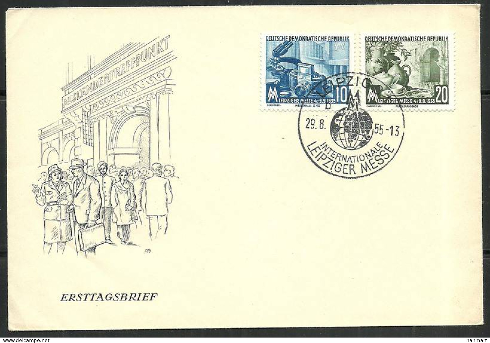 Germany, Democratic Republic (DDR) 1955 Mi 479-480 FDC  (FDC ZE5 DDR479-480) - Photography