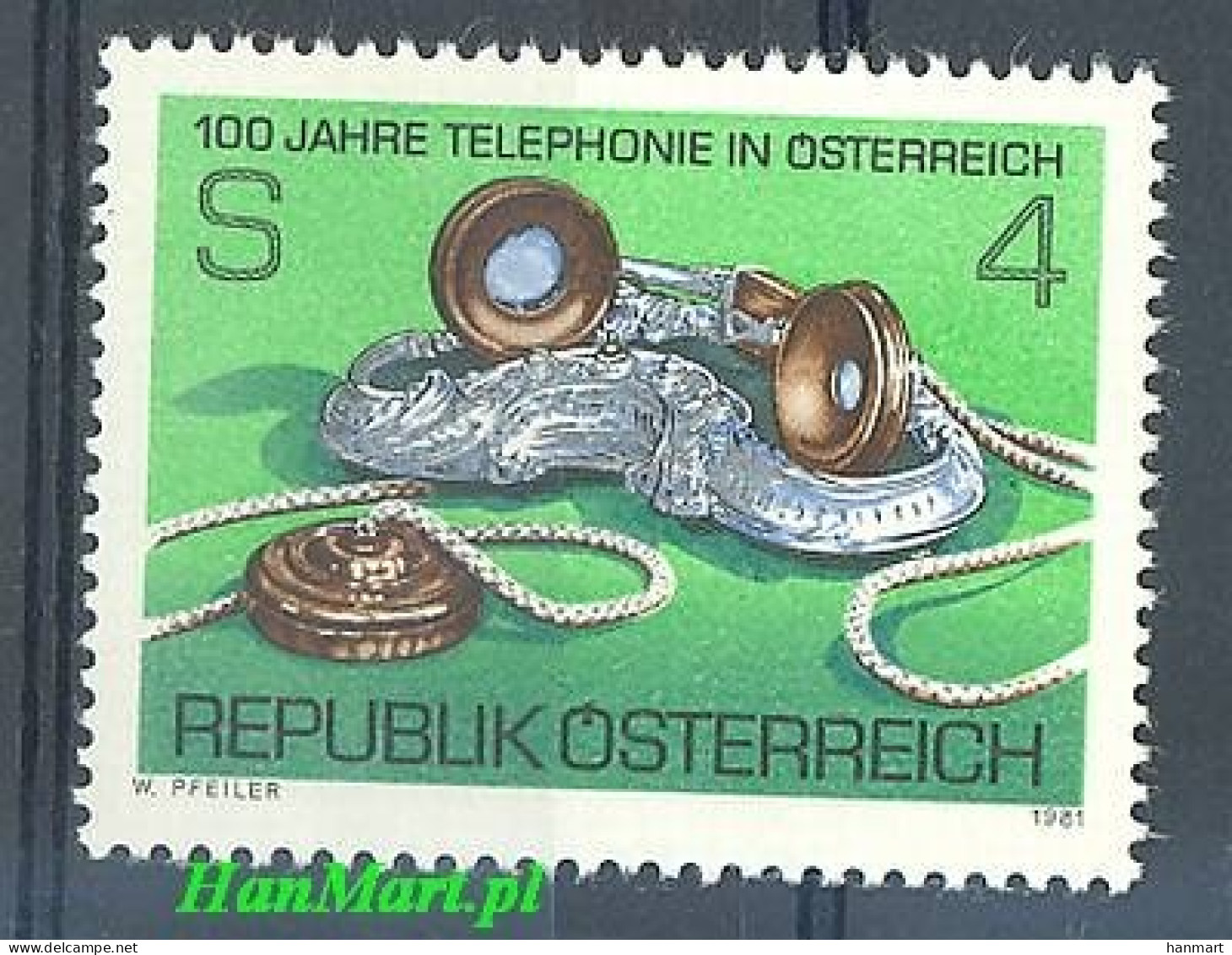 Austria 1981 Mi 1672 MNH  (ZE1 AST1672) - Télécom