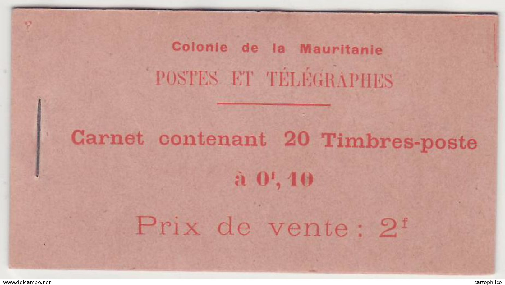 Mauritanie Carnet 30 Timbres Mehariste A 10 C Luxe ** - Unused Stamps