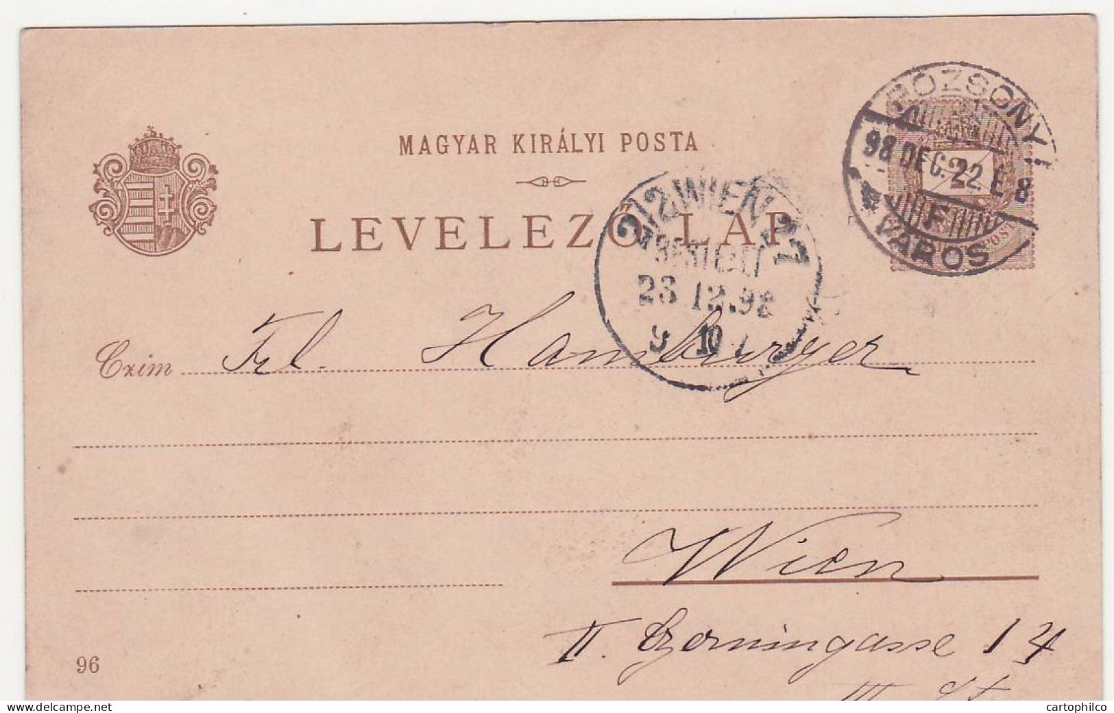 Hungary Pioneer Card Proclamation Du Roi Mathias I - Hungary
