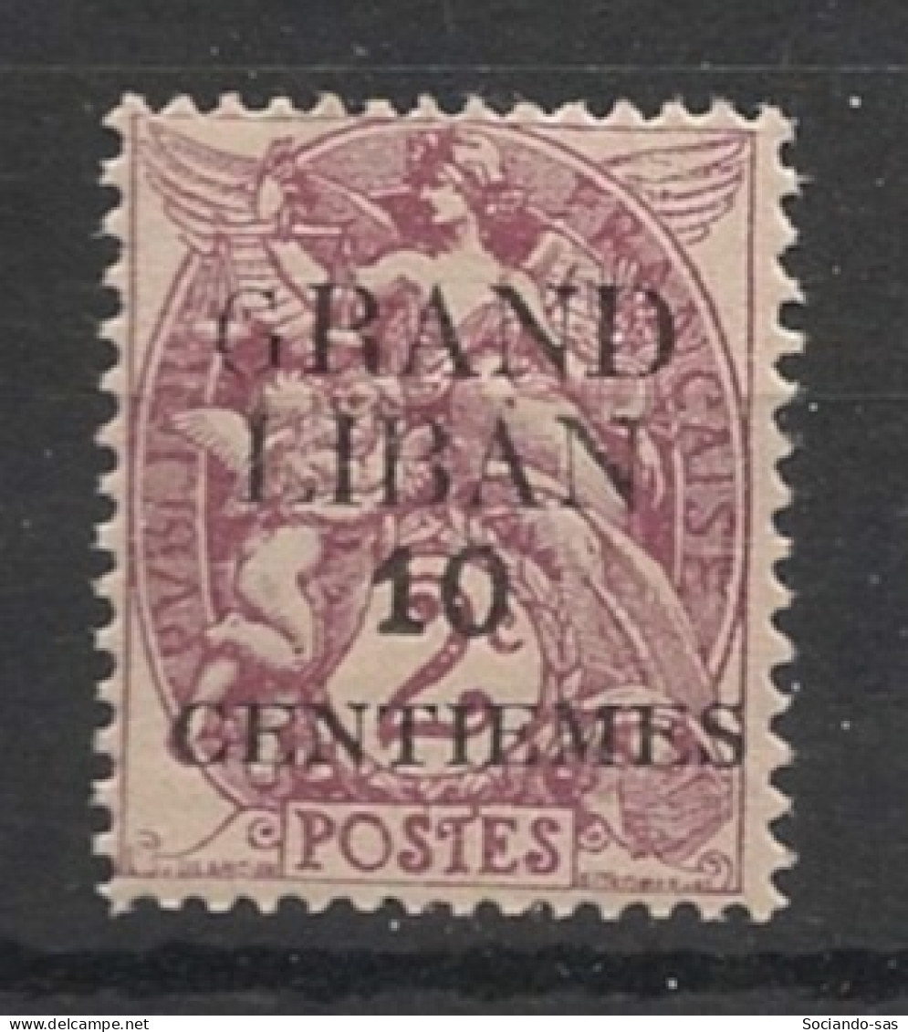 GRAND LIBAN - 1924 - N°YT. 1h - Type Blanc 10c Sur 2c - VARIETE G Maigre - Neuf Luxe ** / MNH / Postfrisch - Unused Stamps