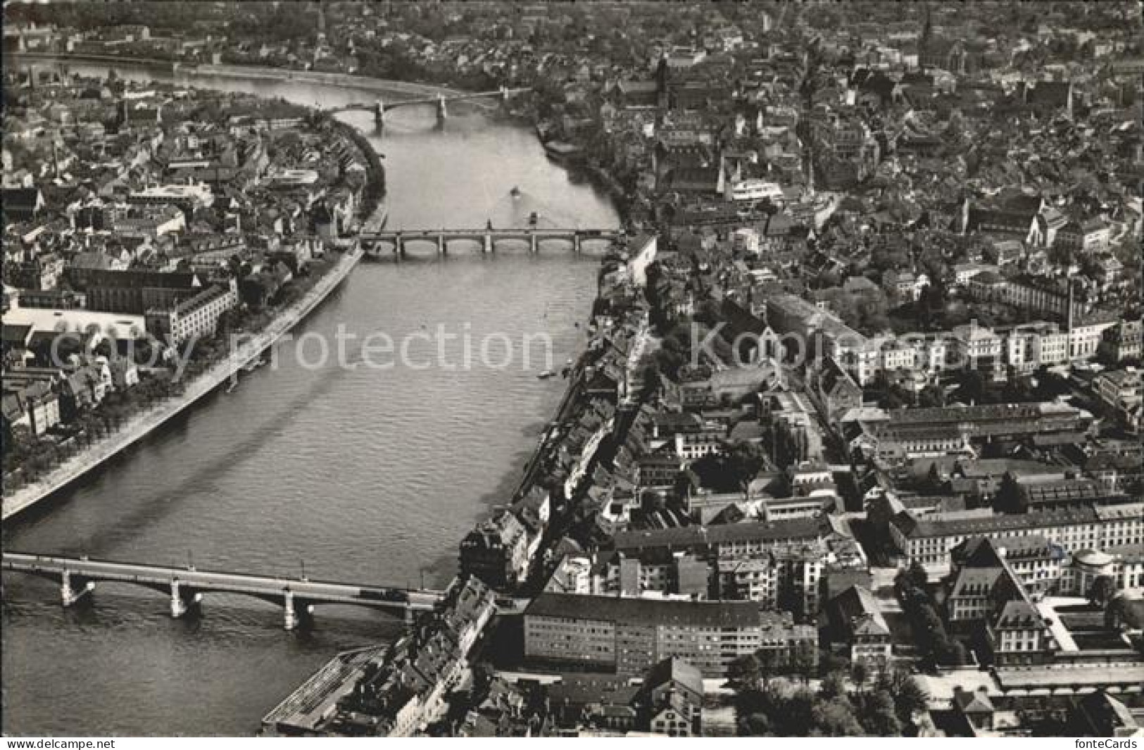 11755187 Basel BS Drei Rheinbruecken Fliegeraufnahme Basel BS - Sonstige & Ohne Zuordnung