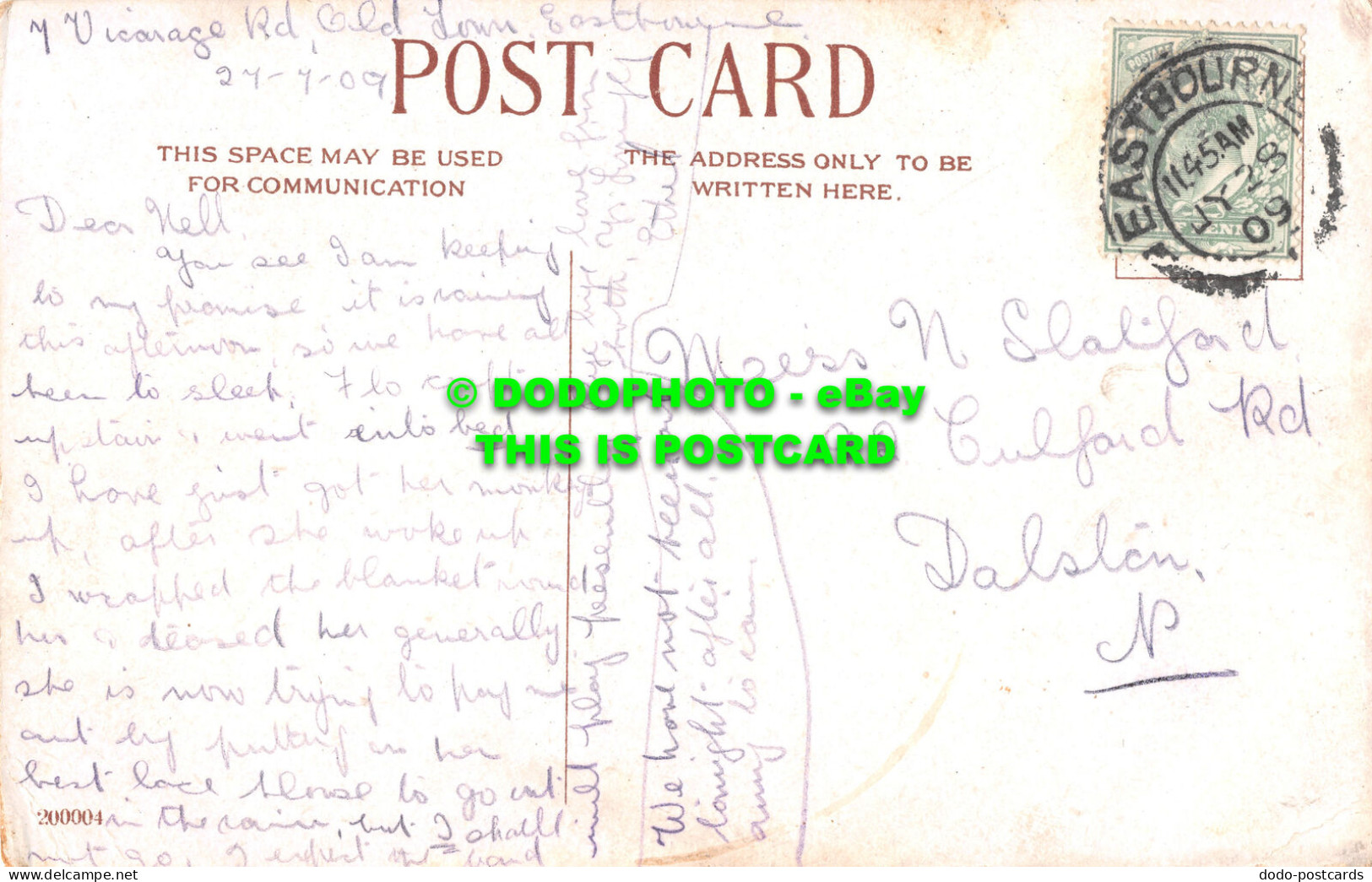 R467236 Eastbourne. Town Hall. Postcard. 1909 - Welt