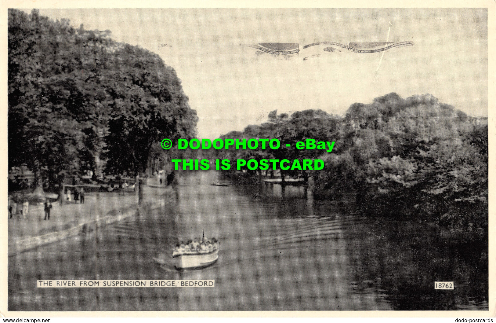 R467260 Bedford. The River From Suspension Bridge. J. Salmon - Welt