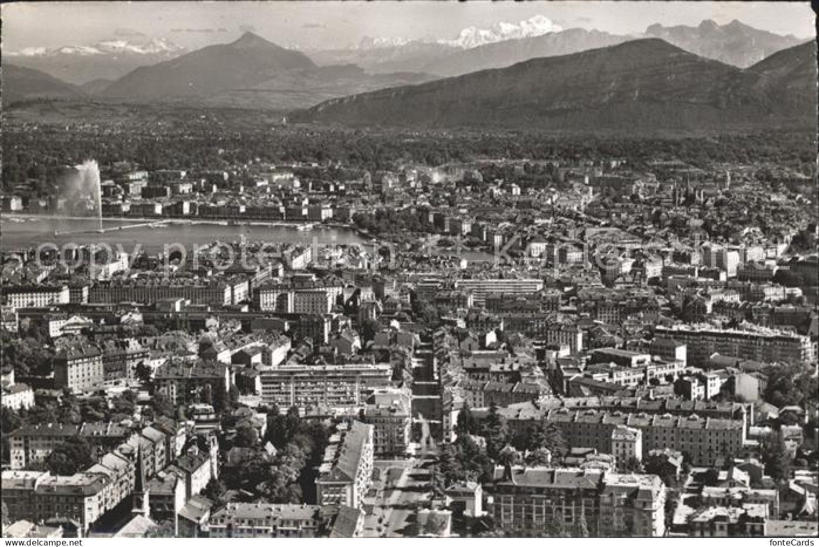 11754856 Geneve GE Vue Generale Et Le Mont Blanc Geneve - Sonstige & Ohne Zuordnung