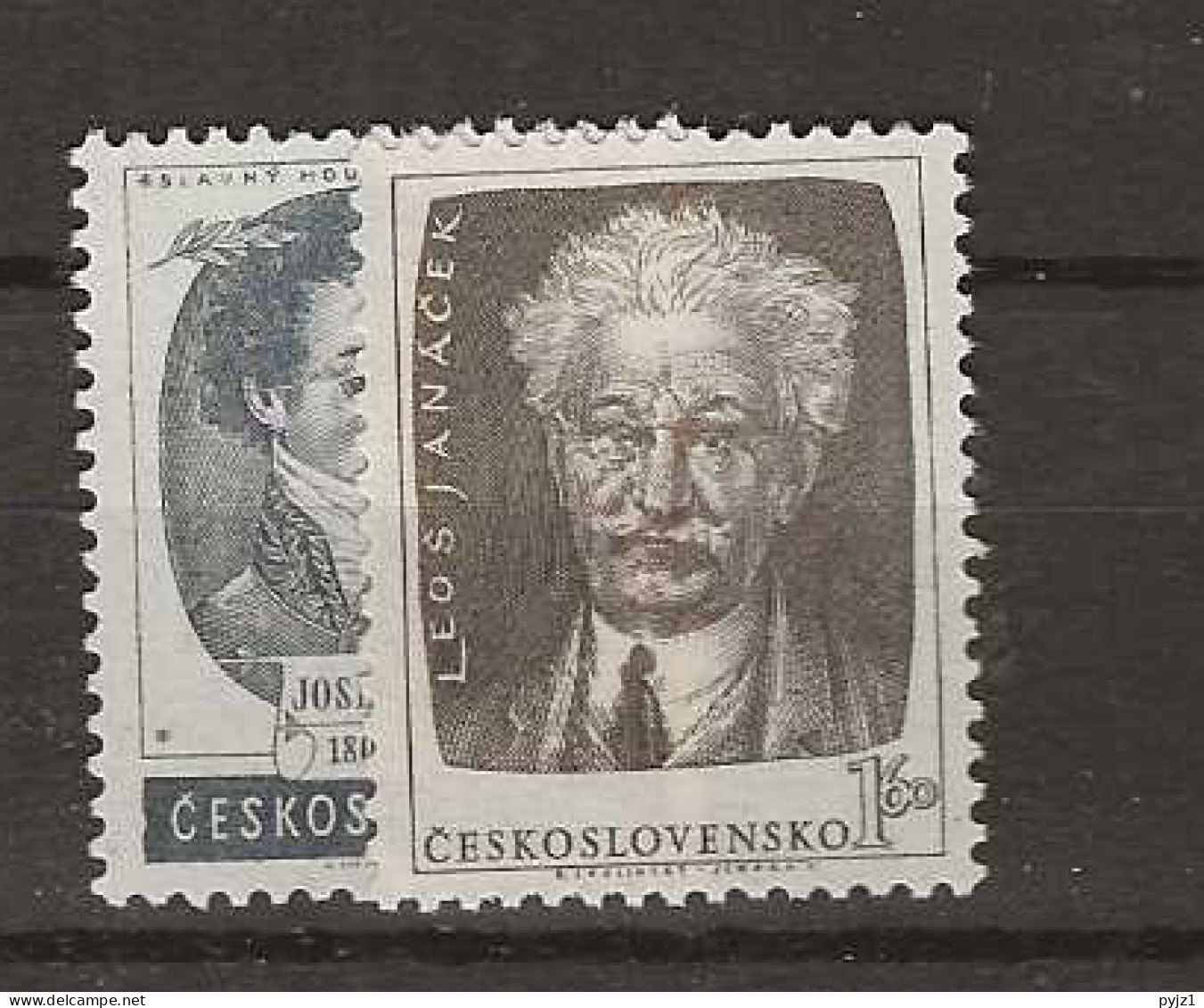 1953 MNH Tschechoslowakei, Mi 812-13 Postfris** - Unused Stamps
