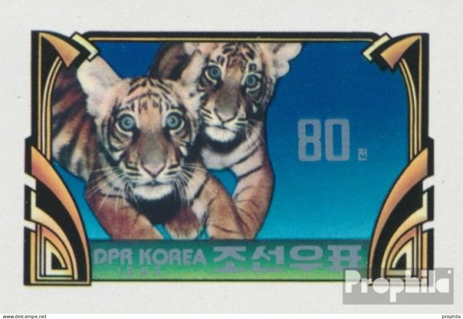 Nord-Korea 2244B (kompl.Ausg.) Postfrisch 1982 Tiger - Korea, North