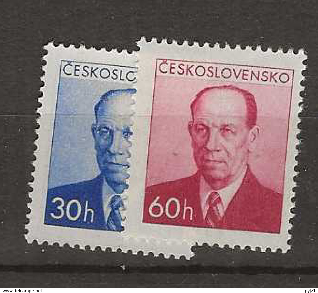 1953 MNH Tschechoslowakei, Mi 814-15 Postfris** - Unused Stamps